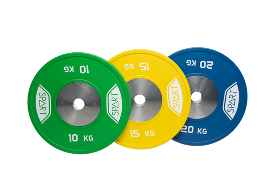 Spart Competition Bumper Plates (sold in pairs)